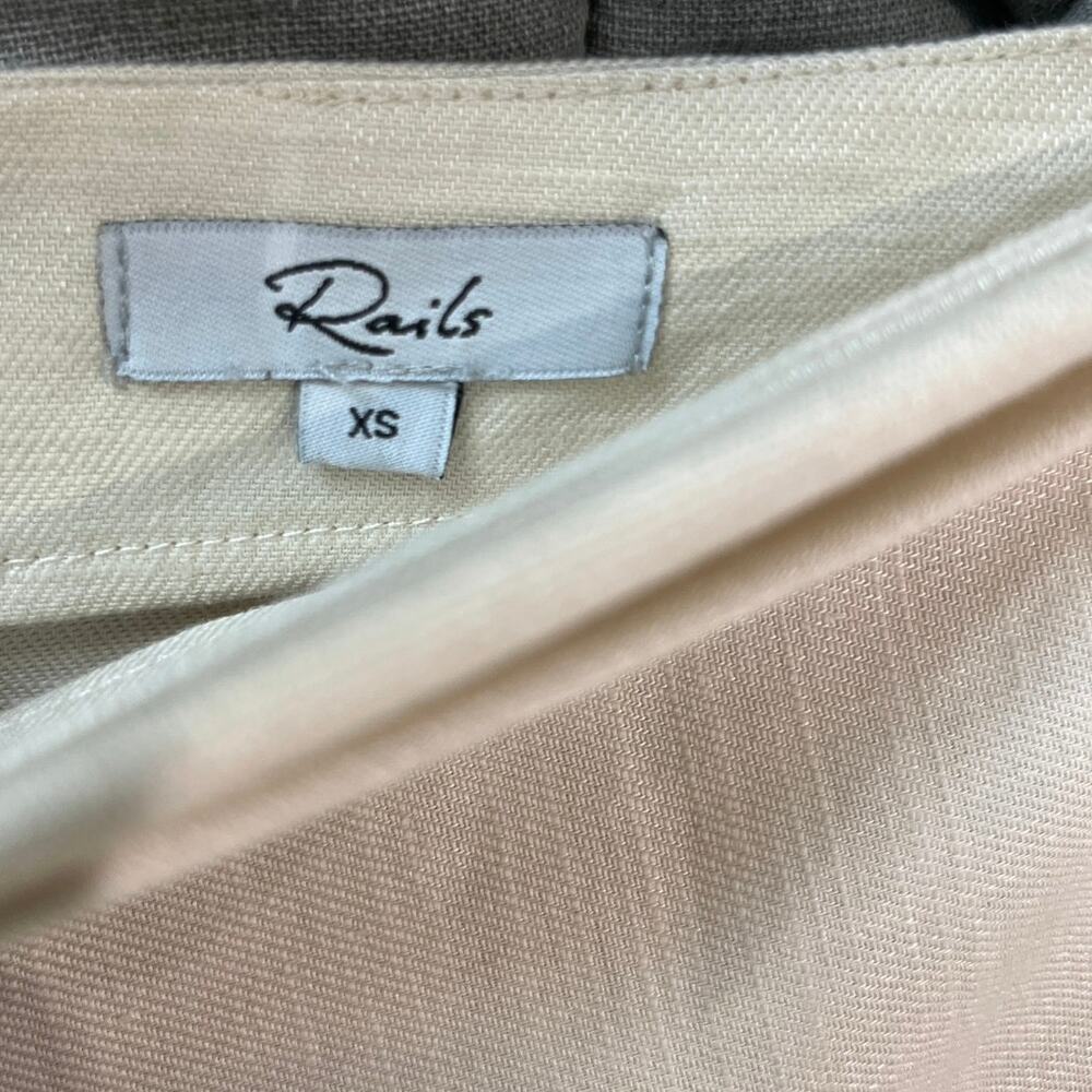 Rails Cressida Side-Tie Linen Blend Midi Skirt Sz… - image 5